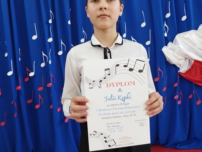Julia podczas konkursu