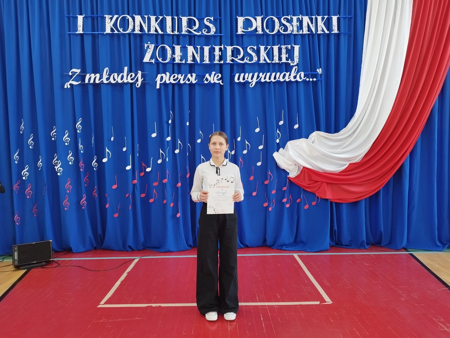 Julia podczas konkursu