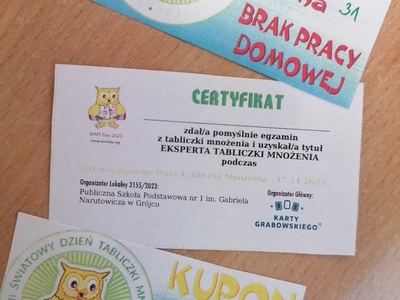 uczniowie podczas zajęć