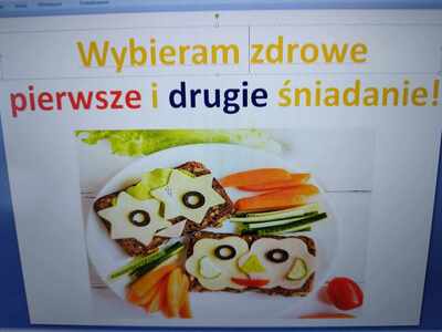"Zdrowy i kolorowy Lunch Box do szkoły" w klasie 1a