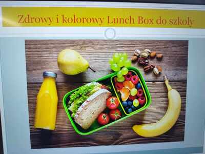 "Zdrowy i kolorowy Lunch Box do szkoły" w klasie 1a