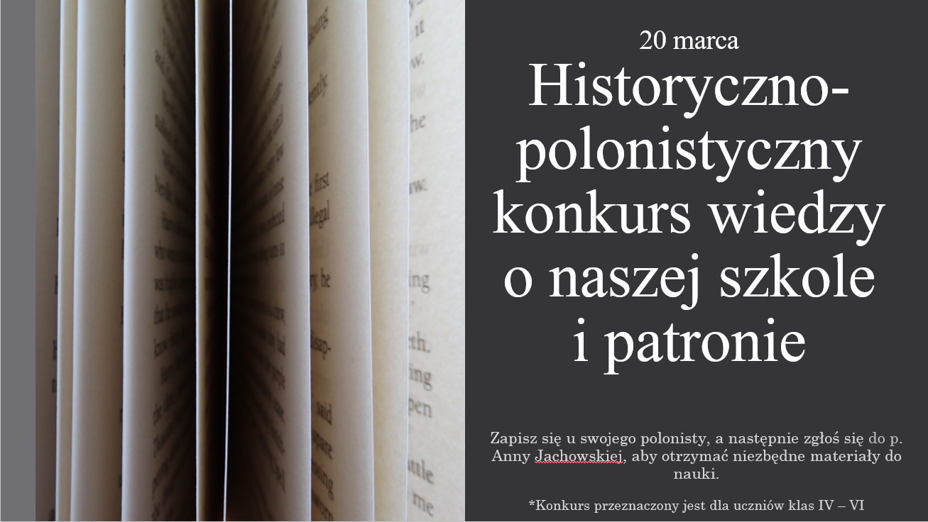 Plakat konkursowy