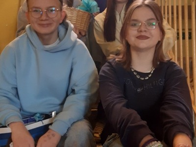 uczniowie podczas zajęć