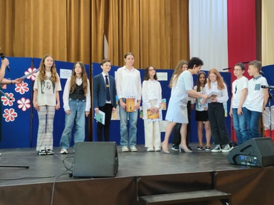 uczniowie podczas konkursu