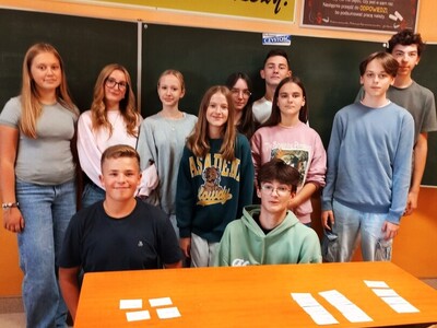 uczniowie podczas zajęć
