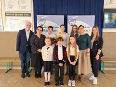 Uczniowie podczas wizyty