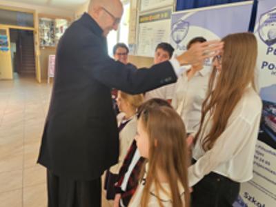 Uczniowie podczas wizyty