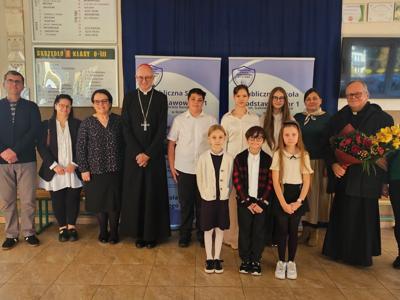 Uczniowie podczas wizyty