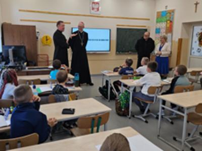 Uczniowie podczas wizyty