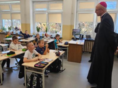 Uczniowie podczas wizyty