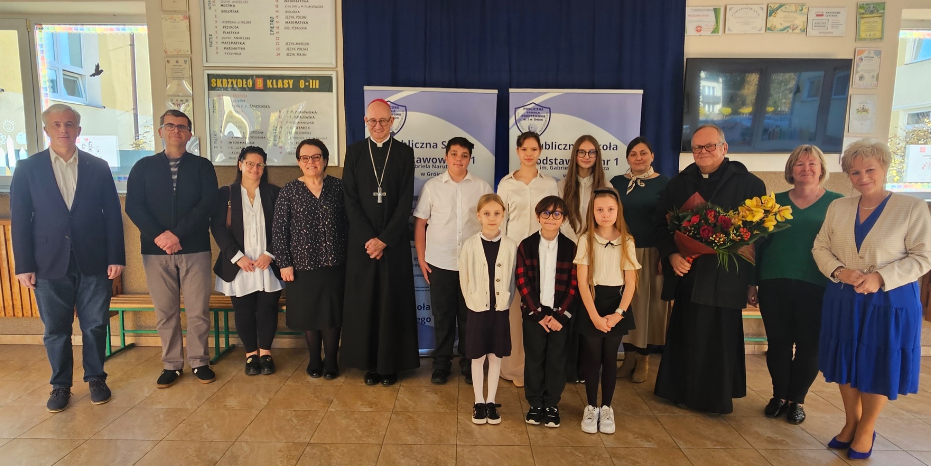 Uczniowie podczas wizyty