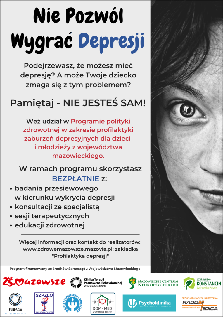plakat depresja