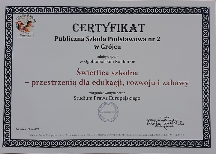 certyfikat