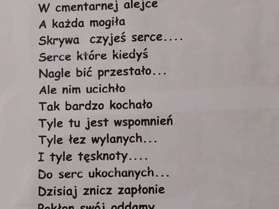 tekst wiersza