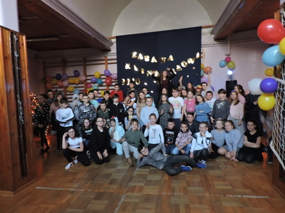 Zabawa na balu karnawałowym 