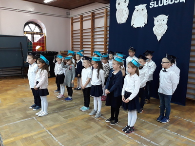 Pasowanie uczniów klas pierwszych 