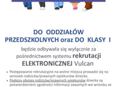 Rekrutacja elektroniczna do szkół i przedszkoli