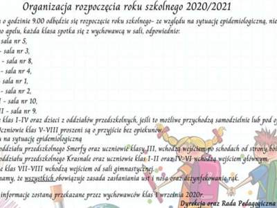 Rozpoczęcie roku szkolnego