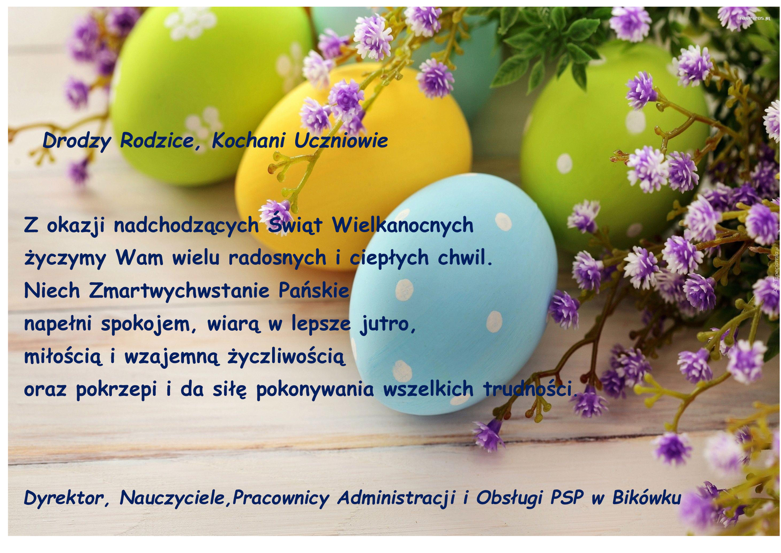 Życzenia wielkanocne 