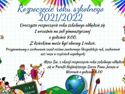 Rozpoczęcie roku szkolnego