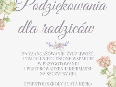 Podziękowania