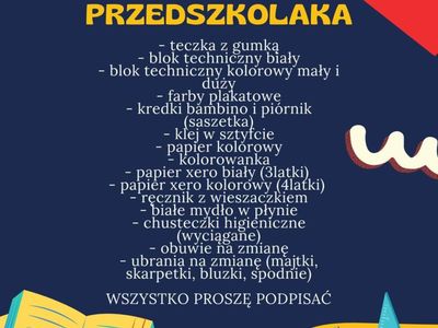 WYPRAWKA PRZEDSZKOLAKA