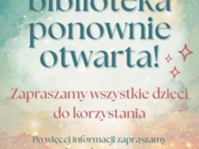 Zaproszenie do biblioteki przedszkola.