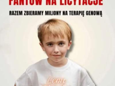 Plakat promujący akcję charytatywną.