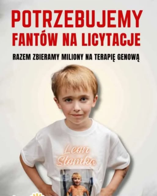 Plakat promujący akcję charytatywną.