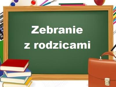 grafika informacyjna "zebranie z rodzicami"