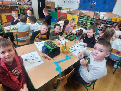 Przedszkolaki podczas Dnia Pluszowego Misia.