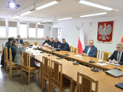 posiedzenie Powiatowego Zespołu Zarządzania Kryzysowego