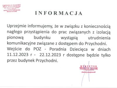 INFORMACJA