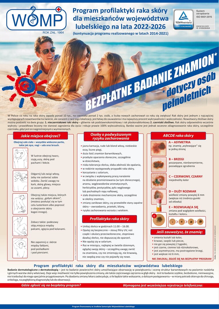 BEZPŁATNE BADANIE ZNAMION 