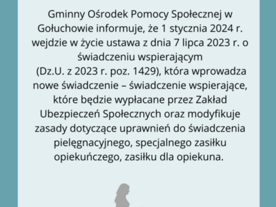Świadczenie wspierające 1