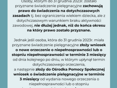 Świadczenie pielęgnacyjne 4