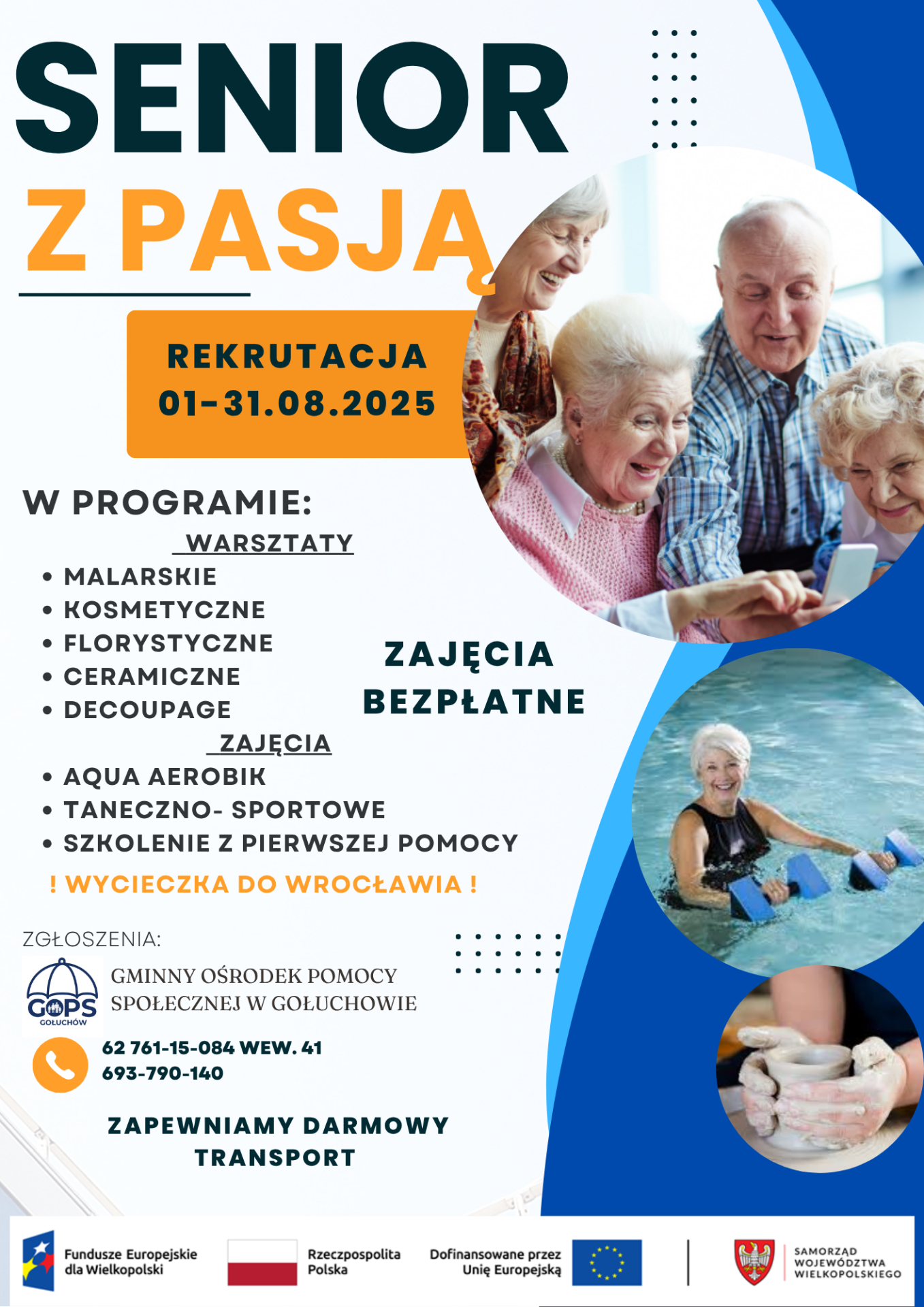 Plakat Senior z pasją