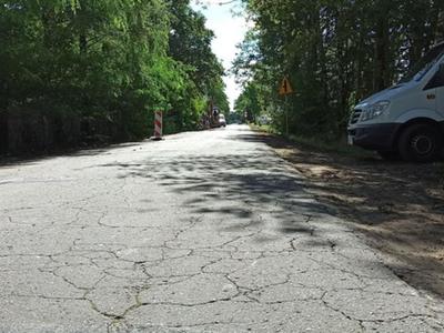 Prace budowlane na drodze powiatowej Nr 1905 E (fot: K.Kieruzel/PZD)