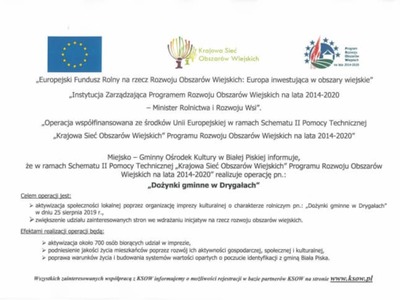 DOŻYNKI GMINNE 2019