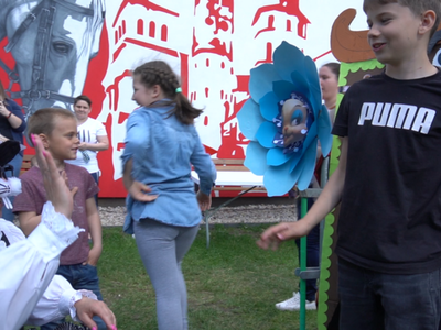 Na zdjęciu wydarzenie dla dzieci pod tytułem dzień  dziecka