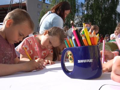 Na zdjęciu wydarzenie dla dzieci pod tytułem dzień  dziecka