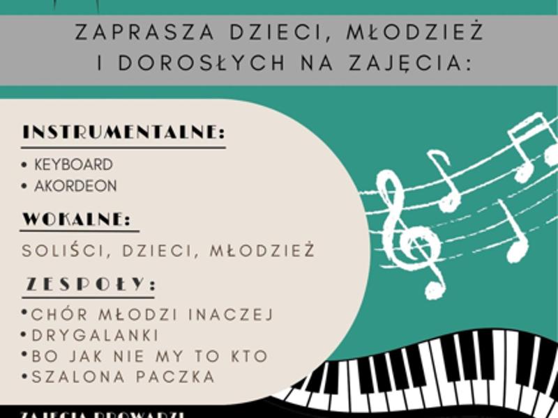 Zapraszamy na zajęcia muzyczno-wokalne