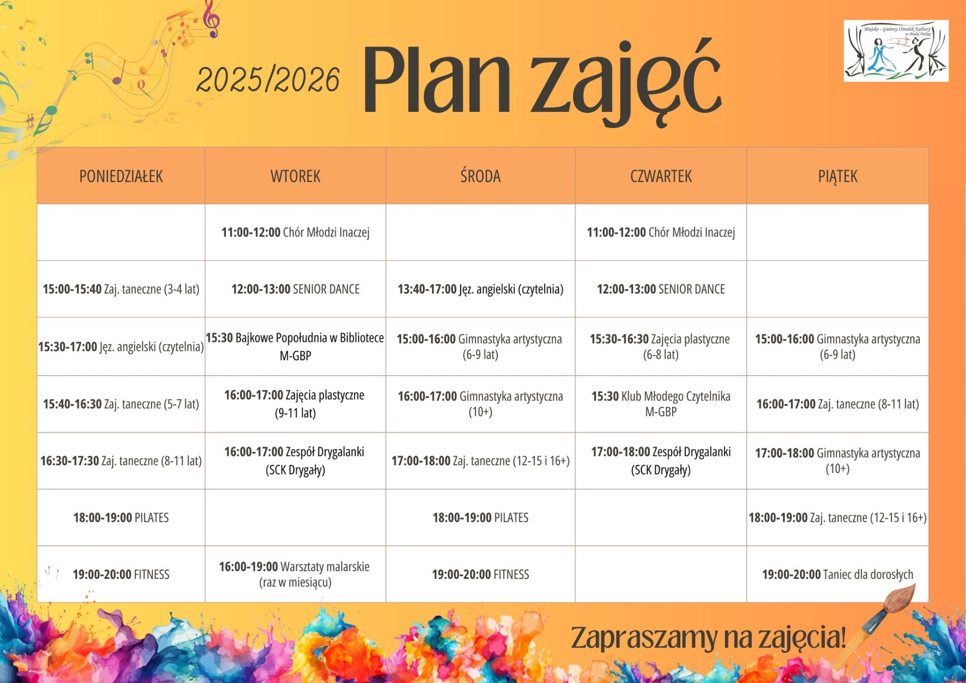 Plan zajęć 2025/2026