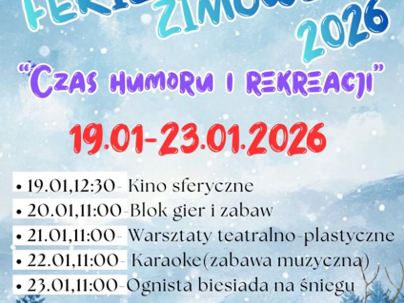 Ferie zimowe w Drygałach!