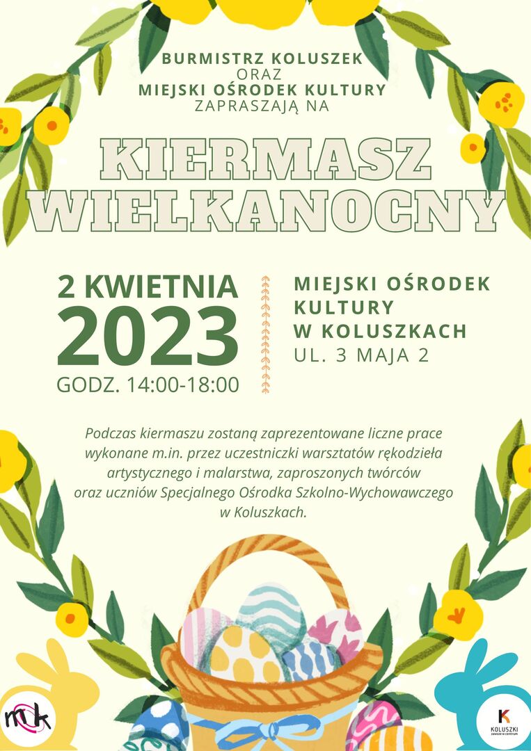 Plakat - Kiermasz Wielkanocny 2023