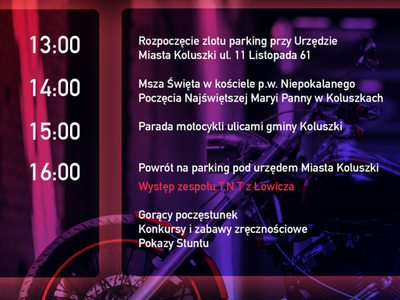 Plakat - X Jubileuszowy Koluszkowski Zlot Motocyklowy 2
