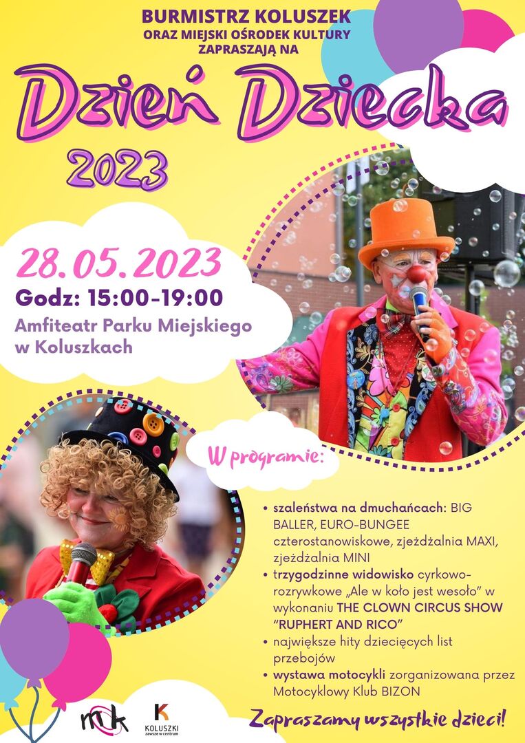 Plakat z okazji Dnia Dziecka 2023