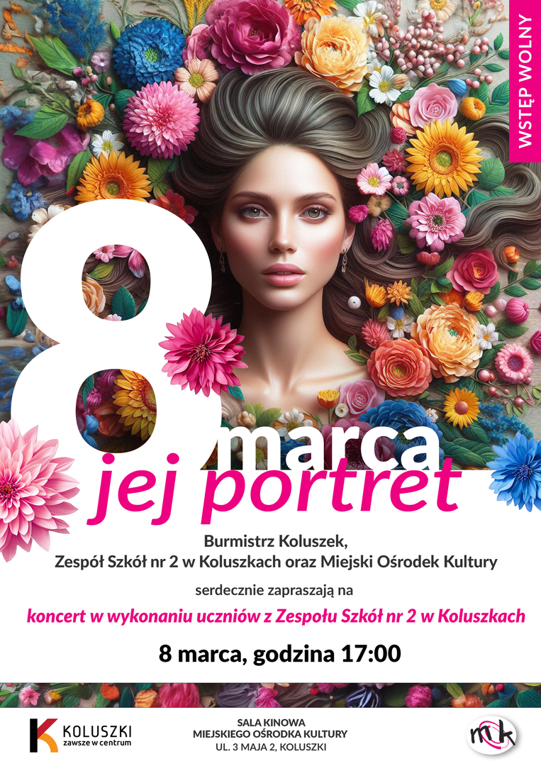 
Koncert z okazji Dnia Kobiet zatytułowany „Jej Portret" w wykonaniu uczniów Zespołu Szkół nr 2 w Koluszkach
