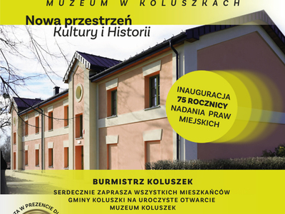 Serdecznie zapraszamy na wielkie otwarcie Muzeum Koluszek! Wstęp wolny! Do zobaczenia!