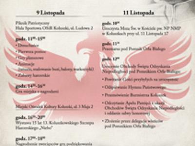 Zaproszenie na Uroczyste Obchody Narodowego Święta Niepodległości w dniach 9 i 11 listopada 2024 r.